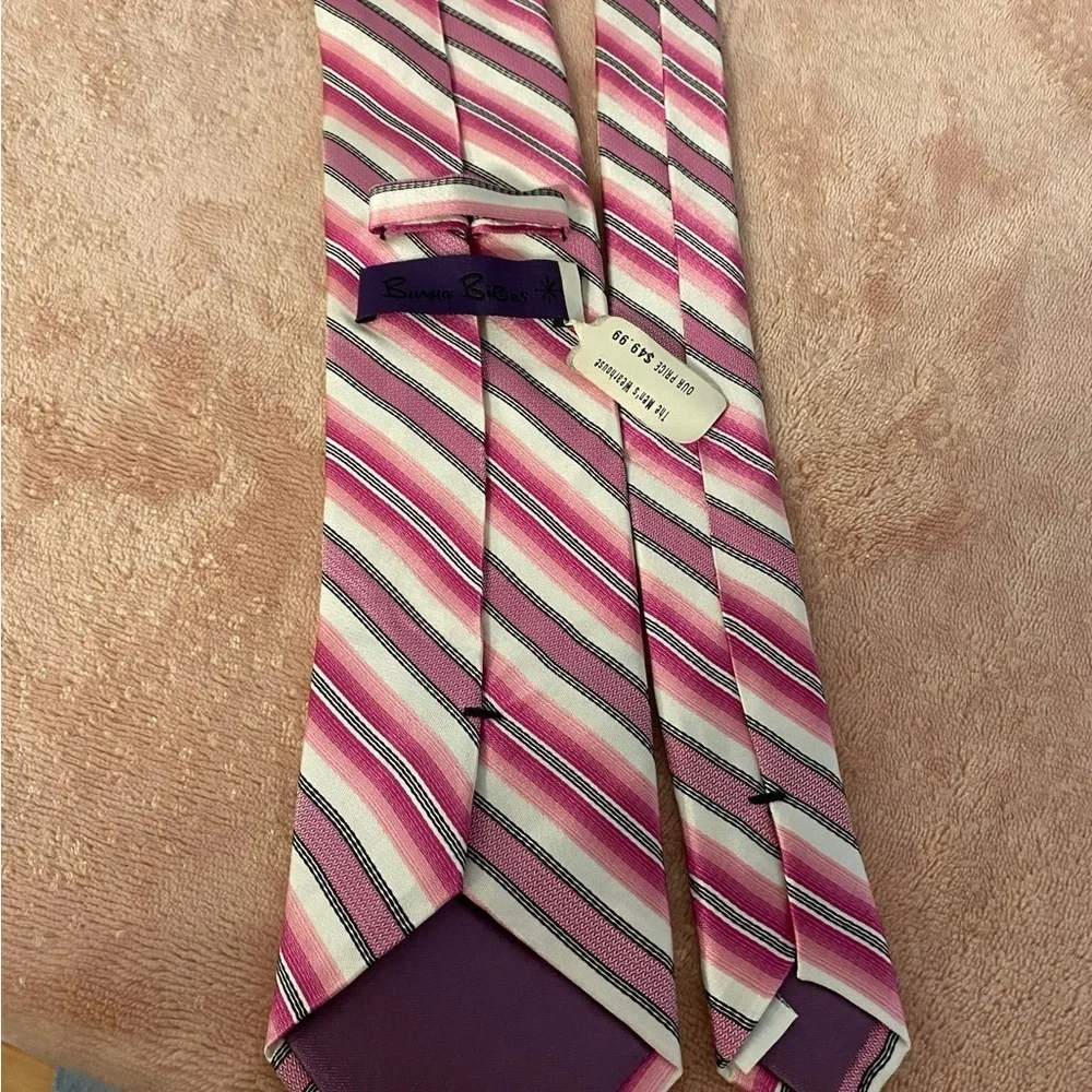 Classic Pink and Cream Striped Tie